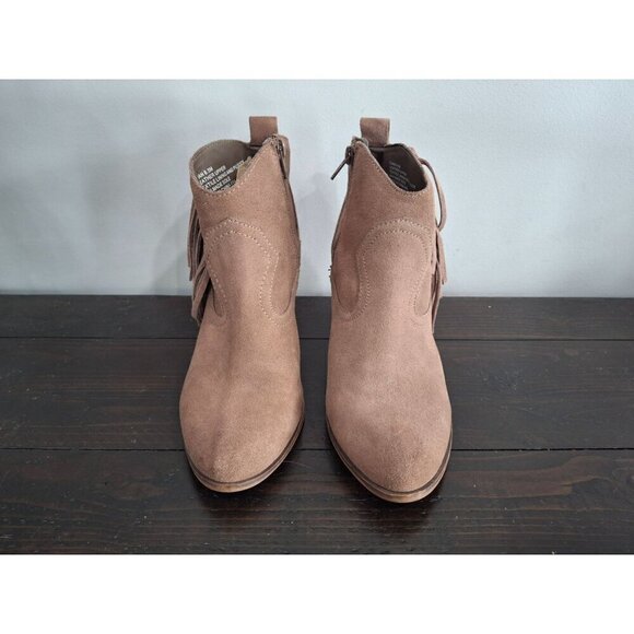 Steve Madden Cian TaupeSuede Fringe Cowboy Booties/Pre-owned, Sz. 8.5M - Picture 5 of 9
